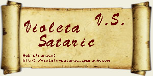 Violeta Satarić vizit kartica